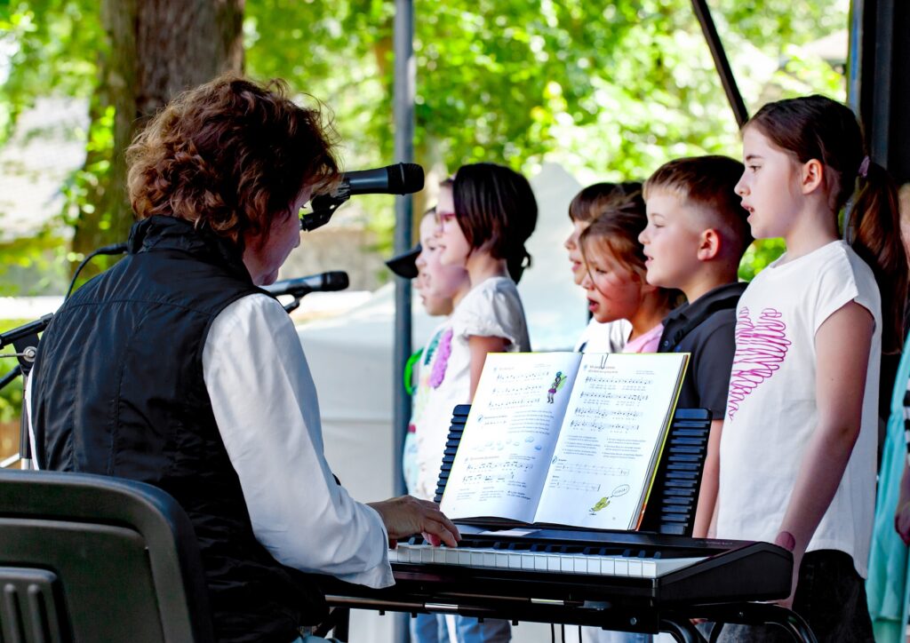 der Chor der Grundschule Rabenstein